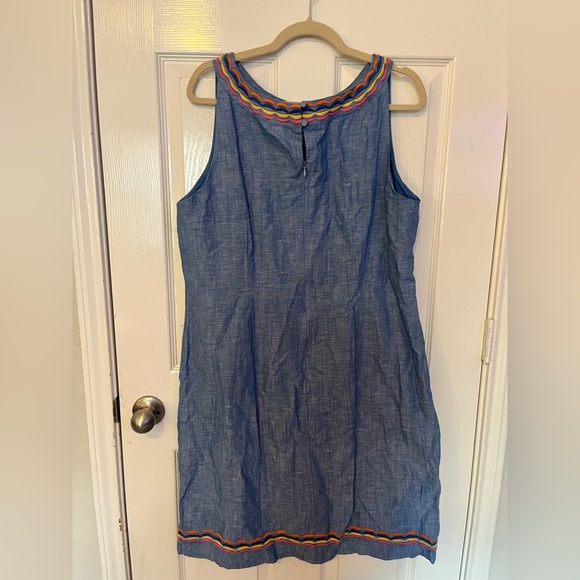 NWT Talbots Linen Chambray Shift Dress size 14 - Picture 5 of 6